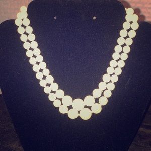 Antique Faux Pearl Necklace w/ adjustable clasp